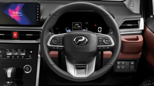 Leather Steering Wheel With Switch Controls